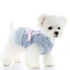 Dog Coat Jumpsuit Bowknot Casual / Daily Cute Casual / Daily Winter Dog Clothes Warm Blue Pink Costume Polyster XS S M L XL