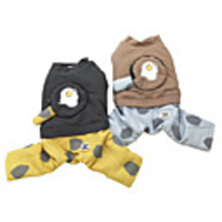 Dog Coat Jumpsuit Cartoon Sweet Style Casual / Daily Outdoor Winter Dog Clothes Puppy Clothes Dog Outfits Breathable Green Gray Costume for Girl and Boy Dog Cotton S M L XL XXL
