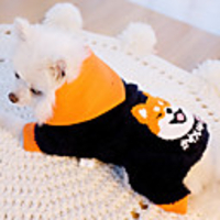 Dog Coat Jumpsuit Character Casual / Sporty Cute Casual / Daily Winter Dog Clothes Breathable Yellow Costume Cotton XS S M L XL XXL