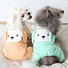 Dog Coat Jumpsuit Character Cute Casual / Daily Winter Dog Clothes Warm Orange Green Costume Fabric XS S M L XL