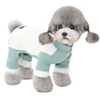 Dog Coat Jumpsuit Color Block Casual / Sporty Cute Casual / Daily Winter Dog Clothes Breathable Blue Pink Costume Cotton Polyster S M L XL XXL