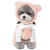 Dog Coat Jumpsuit Color Block Casual / Sporty Cute Casual / Daily Winter Dog Clothes Breathable Pink Beige Coffee Costume Fleece S M L XL XXL