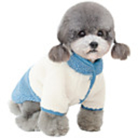 Dog Coat Jumpsuit Color Block Casual / Sporty Cute Casual / Daily Winter Dog Clothes Breathable Yellow Blue Costume Polyster S M L XL XXL