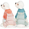 Dog Coat Jumpsuit Color Block Stylish Fashion Casual / Daily Outdoor Winter Dog Clothes Breathable Blue Pink Green Costume Cotton XS S M L XL