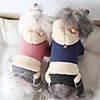 Dog Coat Jumpsuit Color Block Sweet Casual / Daily Winter Dog Clothes Warm Pink Dark Blue Costume Fabric XS S M L XL