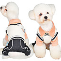 Dog Coat Jumpsuit Geometic Classic Style British Casual / Daily Outdoor Winter Dog Clothes Puppy Clothes Dog Outfits Breathable Pink Green Costume for Girl and Boy Dog Cotton XS S M L XL