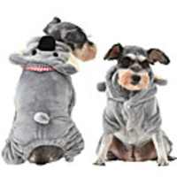 Dog Coat Jumpsuit Kangaroo Casual / Sporty Cute Casual / Daily Winter Dog Clothes Breathable Gray Costume Fleece XS S M L XL XXL