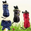 Dog Coat Jumpsuit Police / Military Keep Warm Winter Dog Clothes Warm Red Blue Coffee Costume Down Cotton XXL 3XL 4XL 5XL