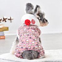 Dog Coat Jumpsuit Santa Claus Classic Style Thick Velvet Casual / Daily Outdoor Winter Dog Clothes Puppy Clothes Dog Outfits Breathable Red Blue Pink Costume for Girl and Boy Dog Cotton S M L XL XXL