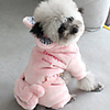 Dog Coat Jumpsuit Solid Colored Classic Style Thick Velvet Casual / Daily Outdoor Winter Dog Clothes Puppy Clothes Dog Outfits Breathable Blue Pink Costume for Girl and Boy Dog Cotton S M L XL XXL