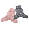 Dog Coat Jumpsuit Solid Colored Simple Style Casual / Daily Winter Dog Clothes Breathable Pink Gray Costume Cotton S M L XL XXL