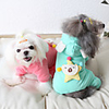Dog Coat Jumpsuit Stars Sweet Casual / Daily Winter Dog Clothes Warm Pink Green Costume Fabric XS S M L XL