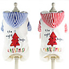 Dog Coat Jumpsuit Stripes Casual / Sporty Fashion Casual / Daily Winter Dog Clothes Breathable Red Blue Costume Fleece XS S M L XL