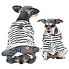 Dog Coat Jumpsuit Stripes Casual / Sporty Fashion Casual / Daily Winter Dog Clothes Breathable White Costume Fleece XS S M L XL XXL