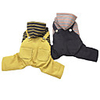 Dog Coat Jumpsuit Stripes Classic Style Casual / Daily Outdoor Winter Dog Clothes Puppy Clothes Dog Outfits Breathable Yellow Gray Costume for Girl and Boy Dog Cotton S M L XL XXL