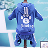 Dog Coat Jumpsuit Stripes Keep Warm Fashion Halloween Winter Dog Clothes Red Blue Green Costume Cotton XS S M L XL
