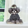 Dog Coat Letter Number Classic Style Casual / Daily Outdoor Winter Dog Clothes Puppy Clothes Dog Outfits Breathable Blue Gray Costume for Girl and Boy Dog Cotton S M L XL XXL