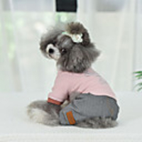Dog Coat Letter Number Classic Style Casual / Daily Outdoor Winter Dog Clothes Puppy Clothes Dog Outfits Breathable Blue Pink Khaki Costume for Girl and Boy Dog Cotton S M L XL XXL
