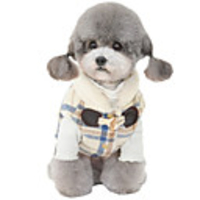 Dog Coat Plaid / Check Casual / Sporty British Casual / Daily Winter Dog Clothes Breathable Blue Pink Costume Polyster S M L XL XXL