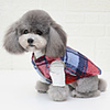 Dog Coat Plaid / Check Casual / Sporty British Casual / Daily Winter Dog Clothes Breathable Red Gray Costume Polyster S M L XL XXL