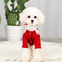 Dog Coat Plaid / Check Casual / Sporty Fashion Casual / Daily Winter Dog Clothes Breathable Red Blue Costume Cotton S M L XL XXL