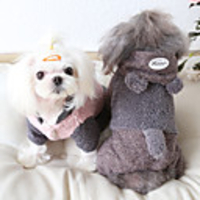 Dog Coat Rabbit / Bunny Sweet Cute Casual / Daily Winter Dog Clothes Warm Pink Coffee Costume Fabric XS S M L XL