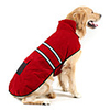 Dog Coat Reflective Band Solid Colored Keep Warm Outdoor Winter Dog Clothes Warm Red Jade Orange Costume Suede Cotton S M L XL XXL