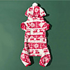 Dog Coat Snowflake Cute Christmas Winter Dog Clothes Puppy Clothes Dog Outfits Breathable Red Costume for Girl and Boy Dog Cotton S M L XL XXL