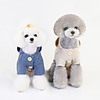 Dog Coat Solid Colored Casual / Sporty Fashion Casual / Daily Winter Dog Clothes Breathable Blue Brown Beige Costume Cotton S M L XL XXL