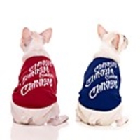 Dog Coat Sweater Letter Number Casual / Sporty Cute Casual / Daily Winter Dog Clothes Breathable Yellow Red Blue Costume Fleece XS S M L XL XXL