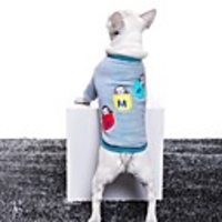 Dog Coat Sweater Stripes Casual / Sporty Cute Casual / Daily Winter Dog Clothes Breathable Blue Pink Costume Fleece S M L XL XXL XXXL