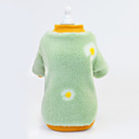 Dog Coat Sweatshirt Daisy Cute Thick Velvet Casual / Daily Winter Dog Clothes Puppy Clothes Dog Outfits Breathable Pink Green Costume for Girl and Boy Dog Plush S M L XL XXL