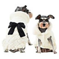 Dog Coat Vest Bowknot Casual / Sporty Fashion Casual / Daily Winter Dog Clothes Breathable White Costume Fleece XS S M L XL XXL