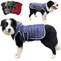 Dog Coat Vest Camo / Camouflage Classic Style Sports Outdoor Winter Dog Clothes Warm Camouflage Color Red Blue Costume Polyster XS S M L XL 3XL