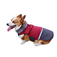 Dog Coat Vest Color Block Classic Style Sports Outdoor Winter Dog Clothes Waterproof Black Red Pink Costume Polyster XS S M L XL XXL
