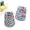 Dog Coat Vest Leopard Casual / Sporty Fashion Casual / Daily Winter Dog Clothes Breathable Black Gray Costume Fabric Cotton XS S M L XL