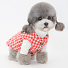 Dog Coat Vest Plaid / Check Casual / Sporty Cute Casual / Daily Winter Dog Clothes Breathable Red Blue Costume Cotton S M L XL XXL