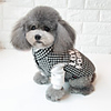 Dog Coat Vest Plaid / Check Reversible Casual / Sporty Casual / Daily Winter Dog Clothes Breathable Black Red Costume Cotton Polyster S M L XL XXL