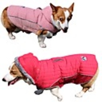 Dog Coat Vest Solid Colored Classic Style Sports Outdoor Winter Dog Clothes Warm Purple Red Pink Costume Polyster XS S M L XL XXL