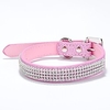 Dog Collar Adjustable / Retractable Rhinestone PU Leather Purple Red Blue Pink Black for Girl Dog miniinthebox