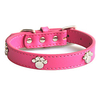Dog Collar Adjustable / Retractable Soft Footprint / Paw Genuine Leather Small Dog Medium Dog Large Dog Red Blue Pink Brown miniinthebox