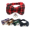 Dog Collar Adjustable Breathable Retractable Outdoor Walking Plaid / Check PU Leather Corgi Shiba Inu Pug Bichon Frise Schnauzer Poodle Bronze Red Khaki Green Dark Blue 1pc