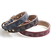 Dog Collar Adjustable Retractable Durable Outdoor Walking Classic PU Leather Small Dog Red Blue Brown Beige Gray 1pc