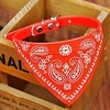 Dog Collar Collar Bandana Adjustable / Retractable Bandanas PU Leather Black Red Blue Pink miniinthebox