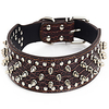 Dog Collar Dog Training Collars Adjustable / Retractable Studded Rivet Crystal / Rhinestone Punk Studded PU Leather Gold Green Silver Brown miniinthebox