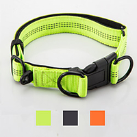 Dog Collar Reflective Adjustable Portable Foldable Safety Solid Colored Nylon Black Orange Green miniinthebox