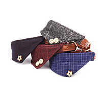 Dog Collar Tie / Bow Tie Adjustable Retractable Durable Outdoor Walking Classic British Nylon Small Dog Medium Dog Red Blue Dark Blue Gray 1pc