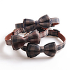 Dog Collar Tie / Bow Tie Adjustable Retractable Durable Outdoor Walking Plaid / Check Classic Bowknot Nylon Small Dog Medium Dog Black Red Blue 1pc
