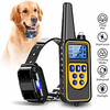 Dog Collar Training Anti Bark Electric LCD Display Remote Control Shock / Vibration Remote Controlled Sound Vibration 2 in 1 Classic Metalic Plastic Black