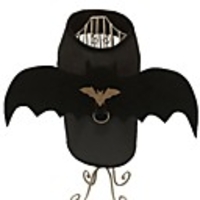 Dog Costume Bat Wings Puppy Clothes Patterned Holiday Funny Halloween Dog Clothes Puppy Clothes Dog Outfits Warm Black Costume for Girl and Boy Dog Polyster S M L